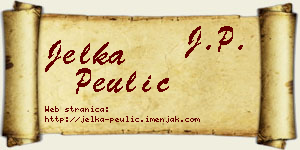 Jelka Peulić vizit kartica